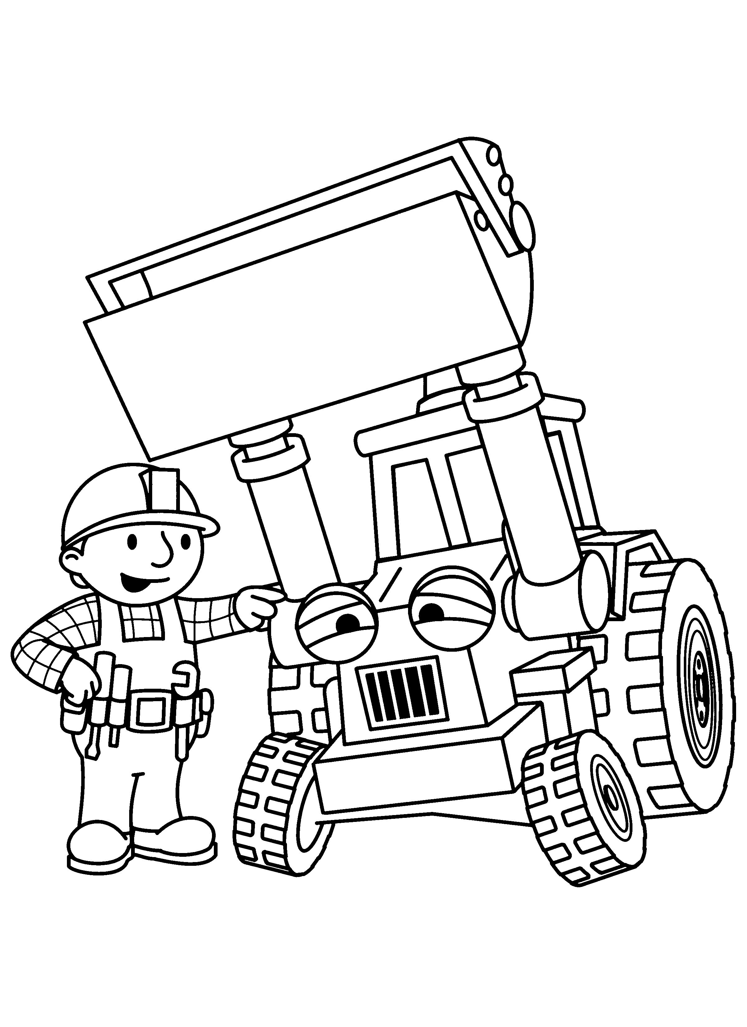 Bob the builder coloring pages