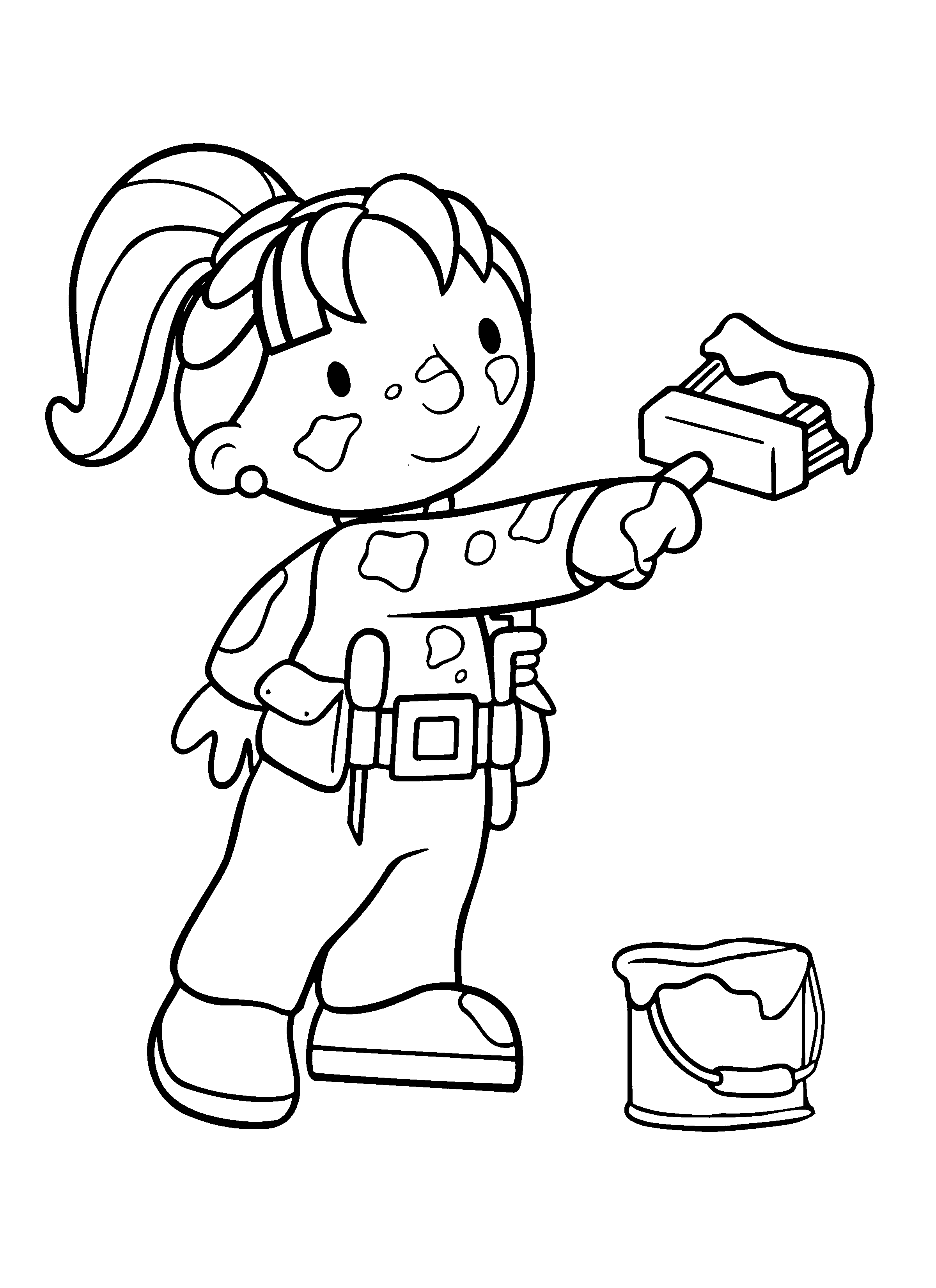 Bob the builder coloring pages