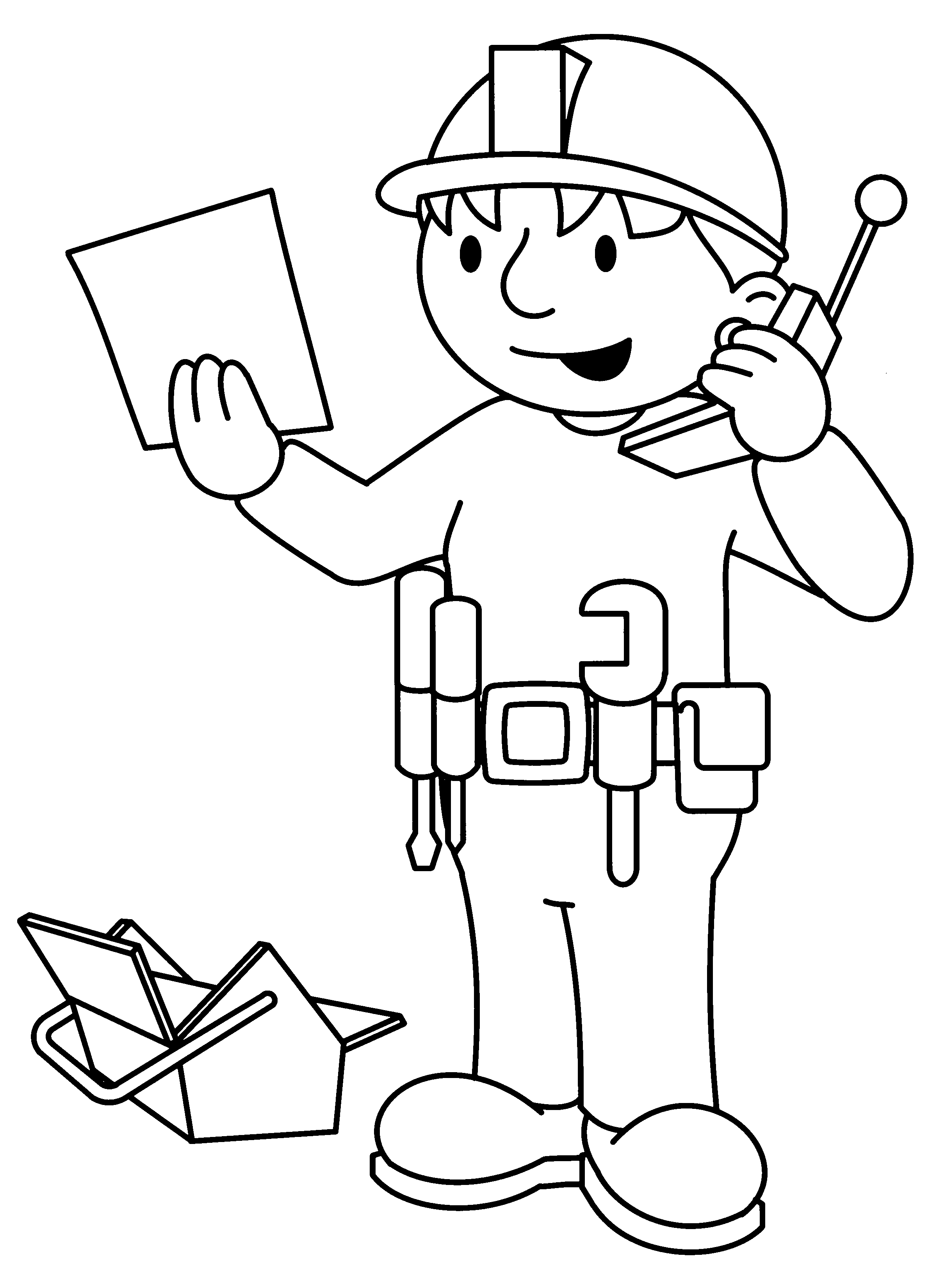 Bob the builder coloring pages