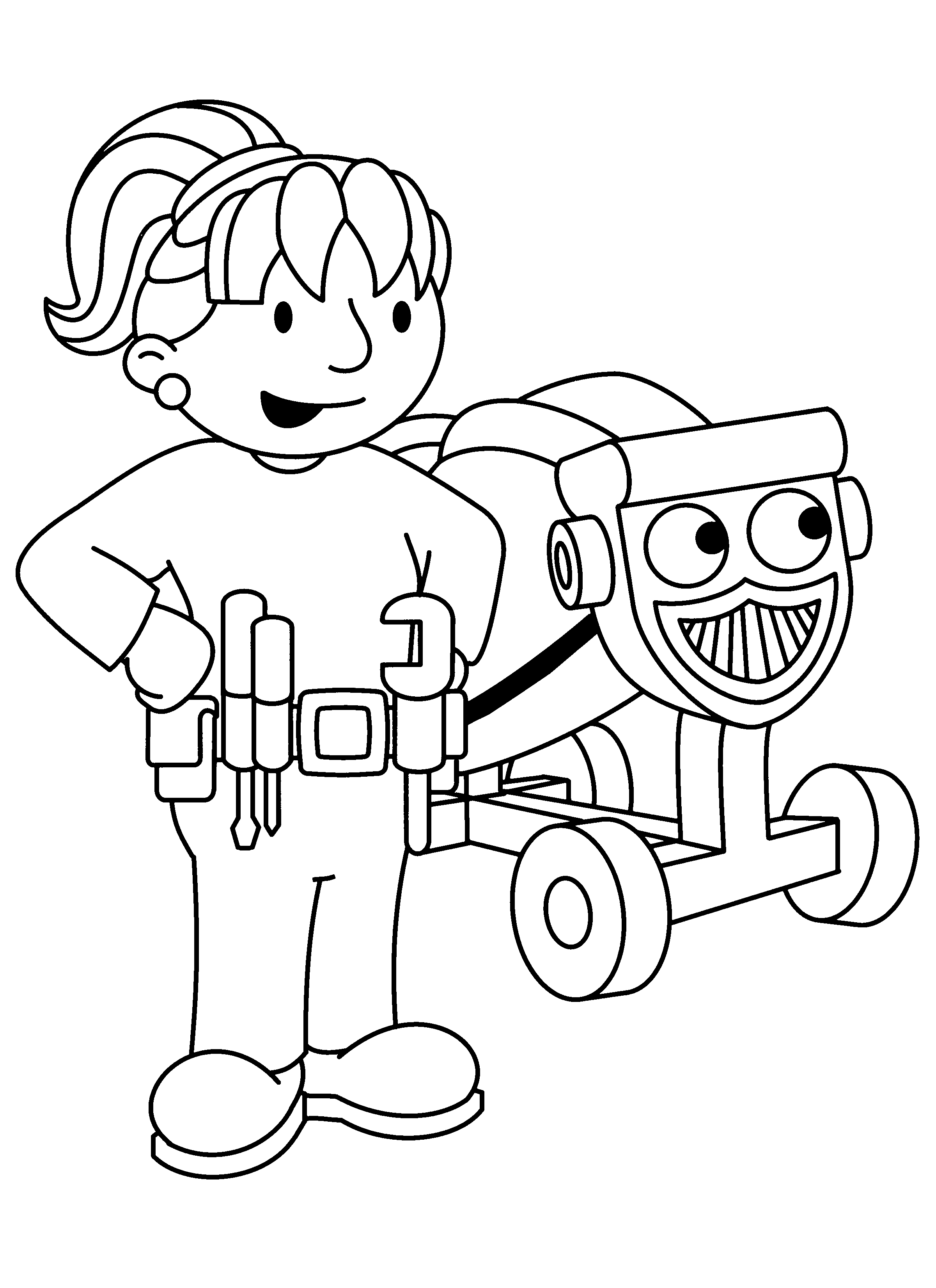 Bob the builder coloring pages