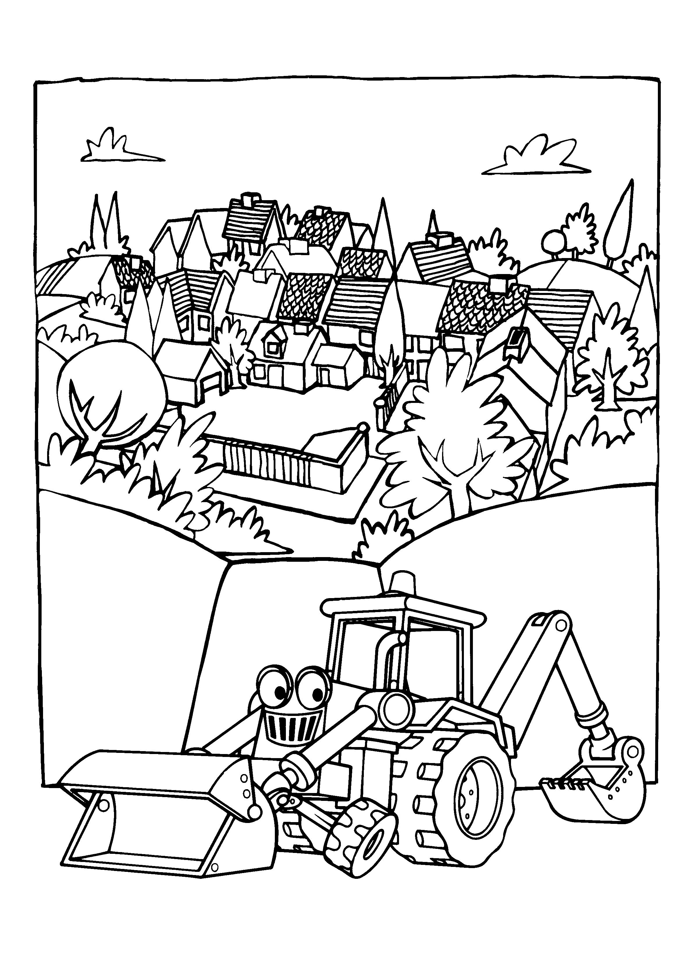 Bob the builder coloring pages