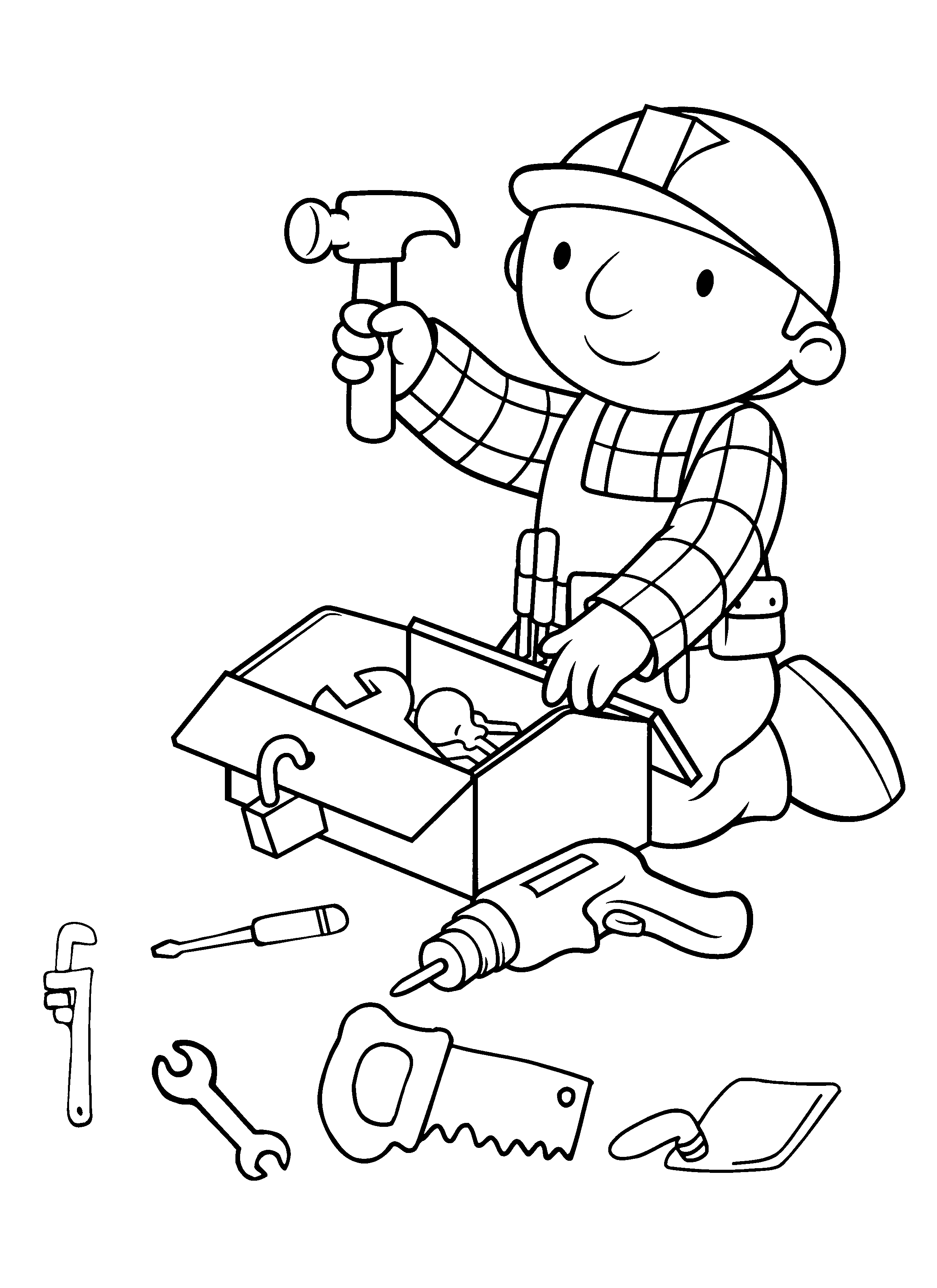 Bob the builder coloring pages