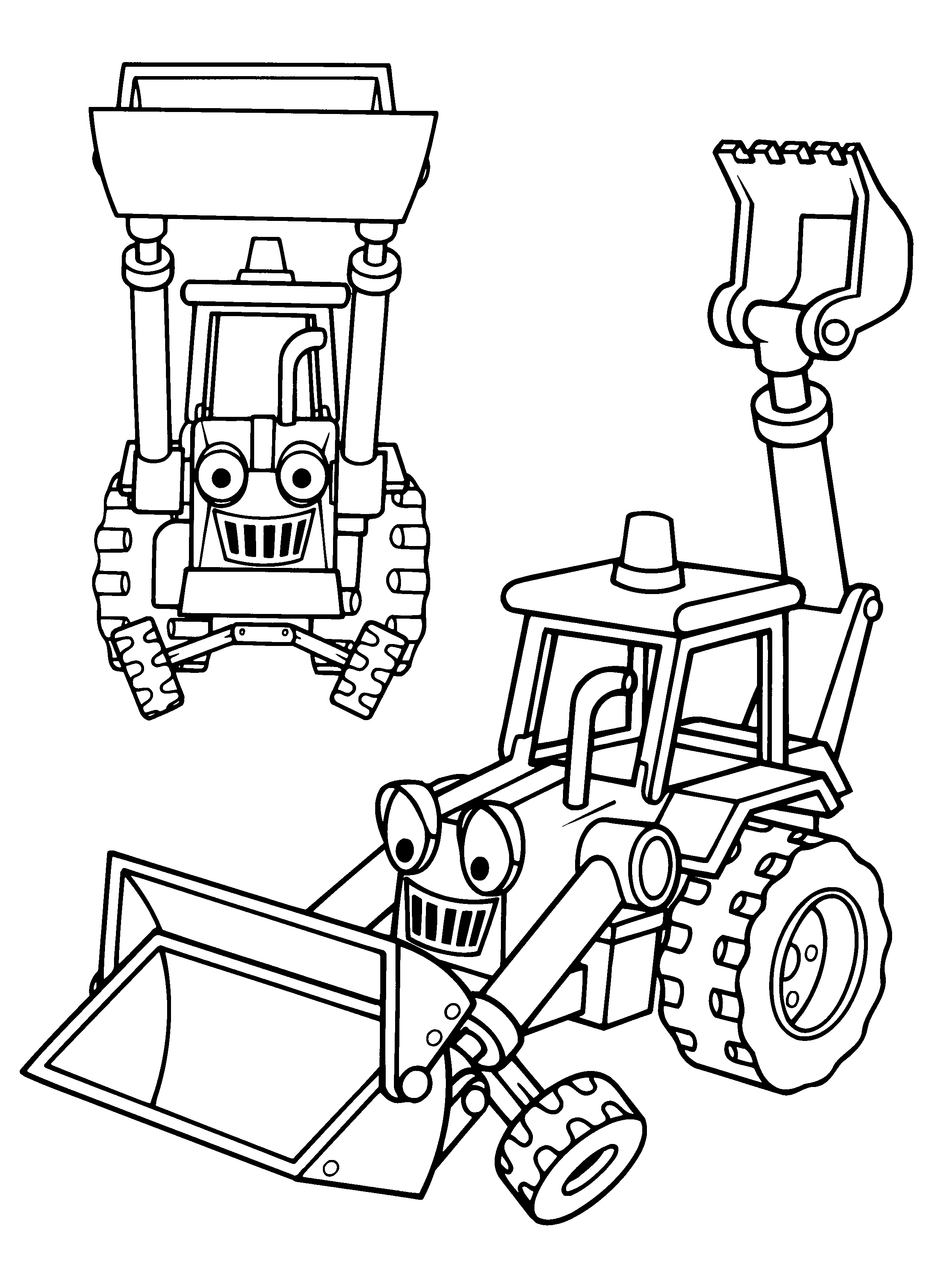 Bob the builder coloring pages