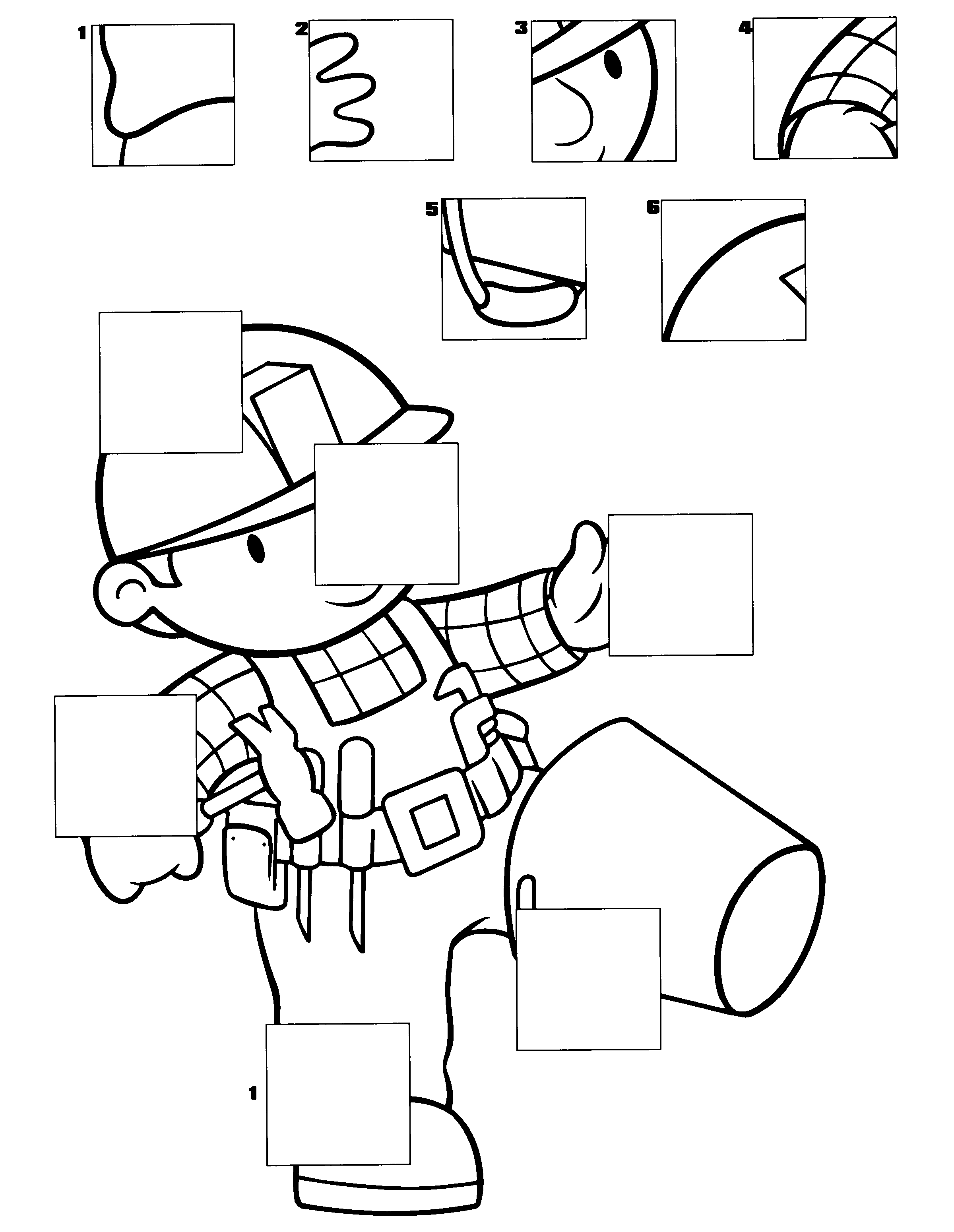 Bob the builder coloring pages