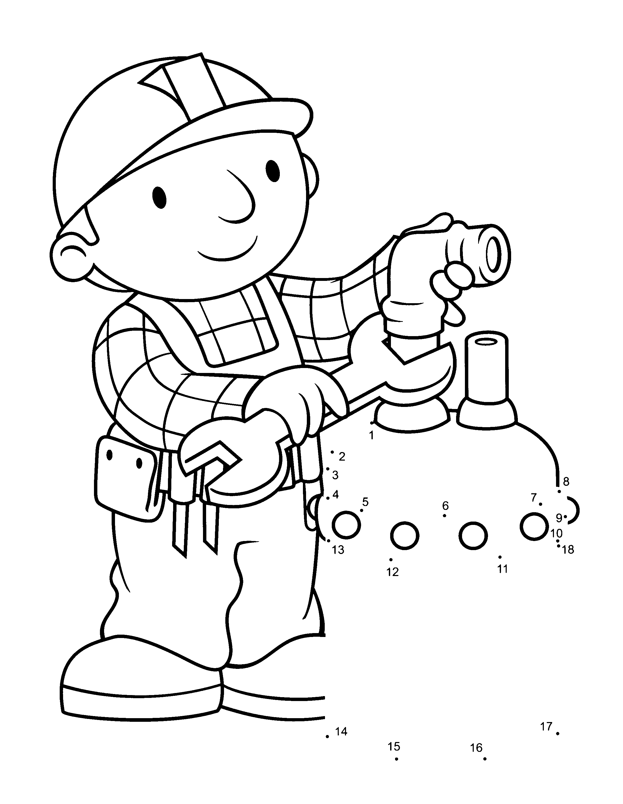 Bob the builder coloring pages