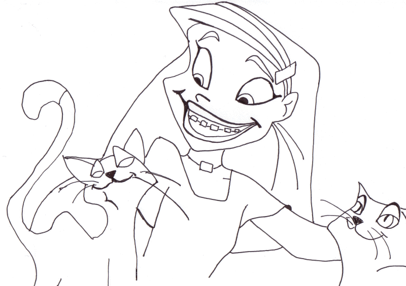 Braceface coloring pages