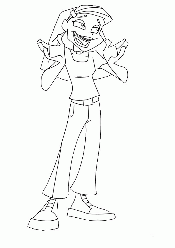 Braceface coloring pages