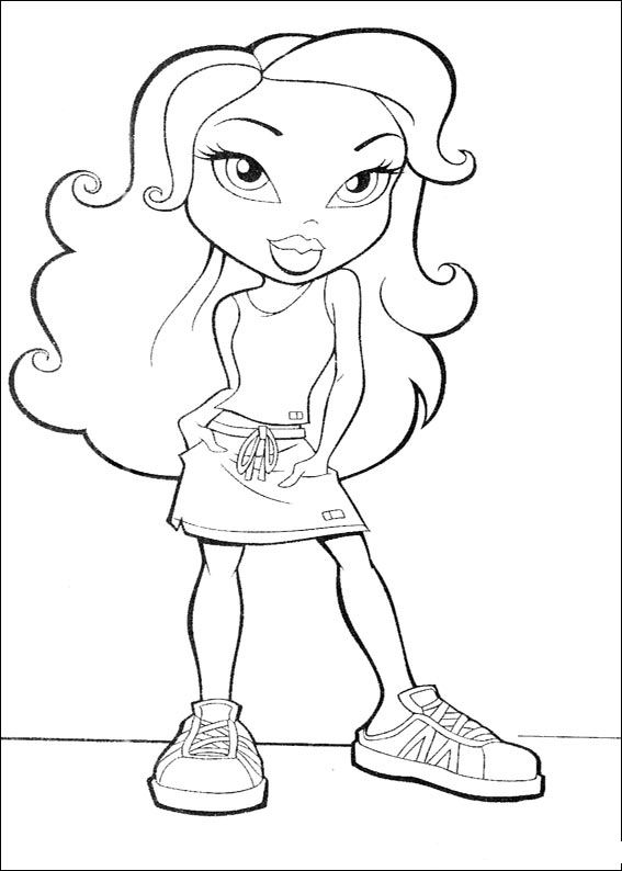 Bratz coloring pages