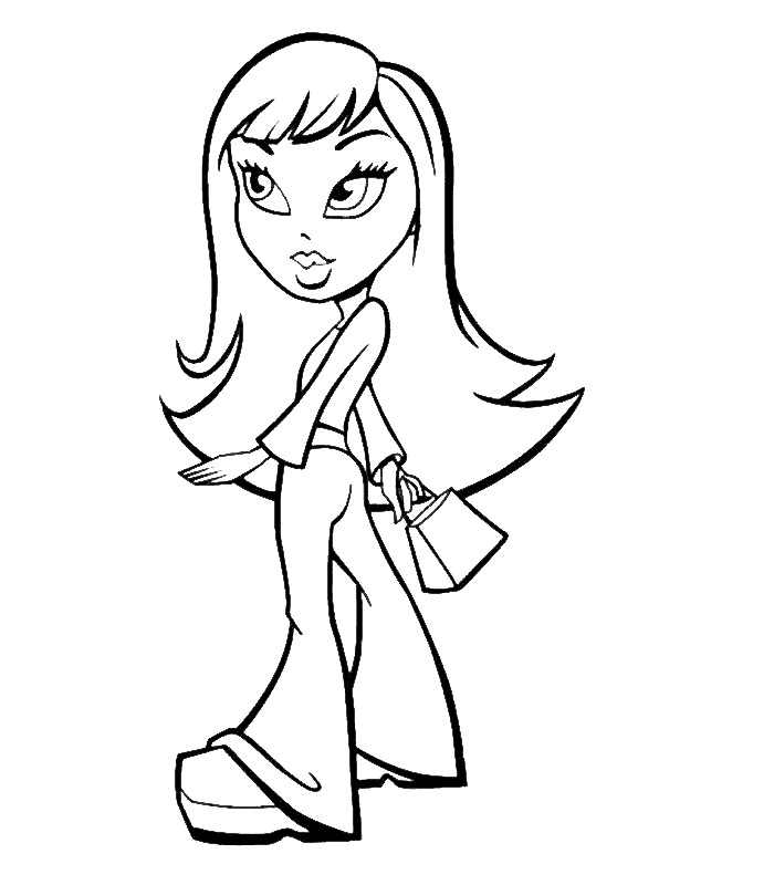 Bratz coloring pages