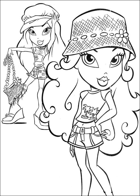 Bratz coloring pages