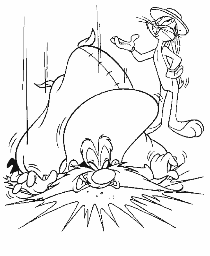 Bugs bunny coloring pages