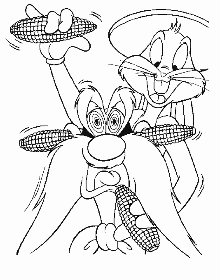 Bugs bunny coloring pages