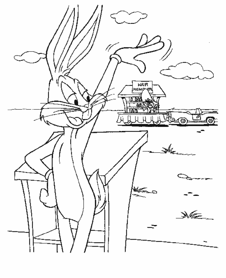 Bugs bunny coloring pages