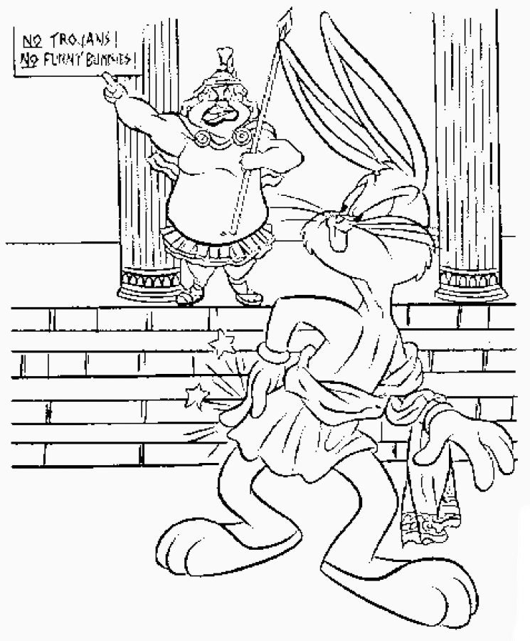 Bugs bunny coloring pages