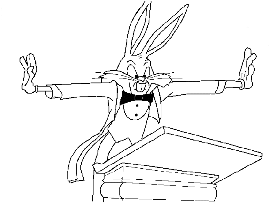 Bugs bunny coloring pages