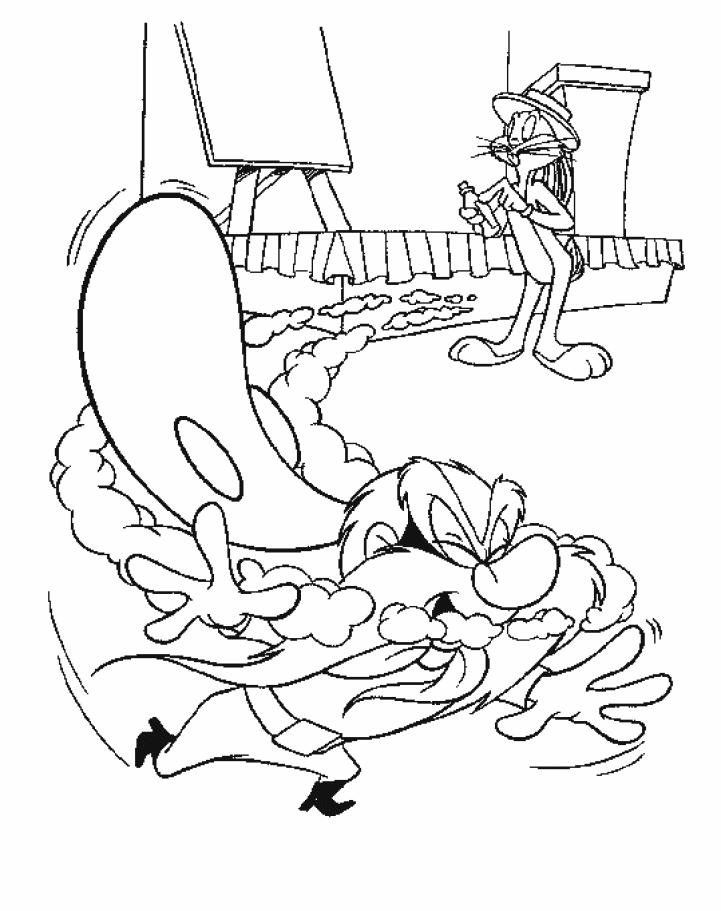 Bugs bunny coloring pages