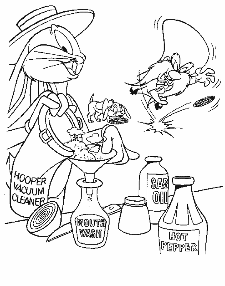 Bugs bunny coloring pages