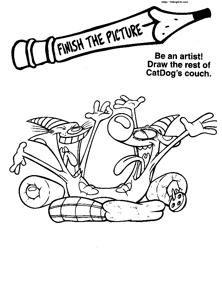 Catdog coloring pages