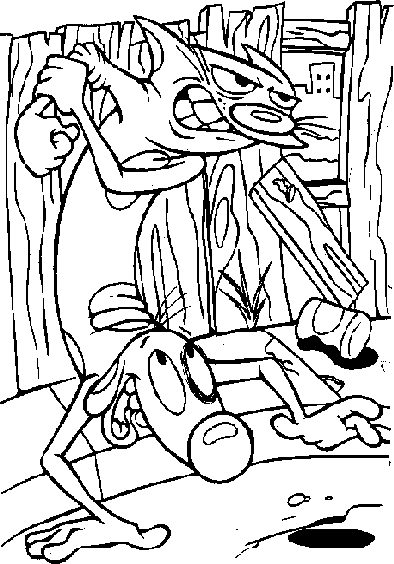 Catdog coloring pages