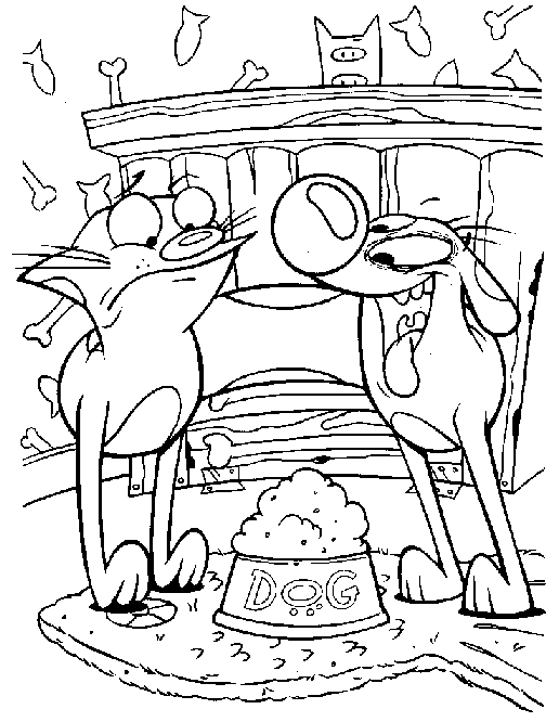 Catdog coloring pages