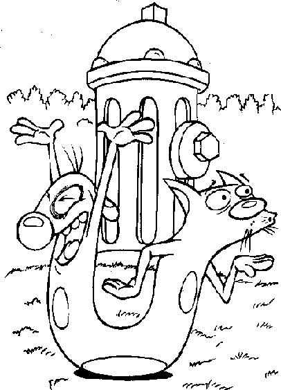 Catdog coloring pages