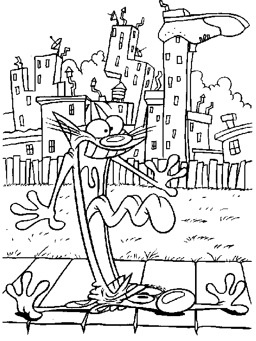 Catdog coloring pages