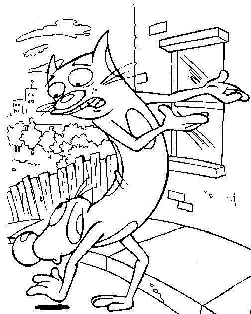 Catdog coloring pages