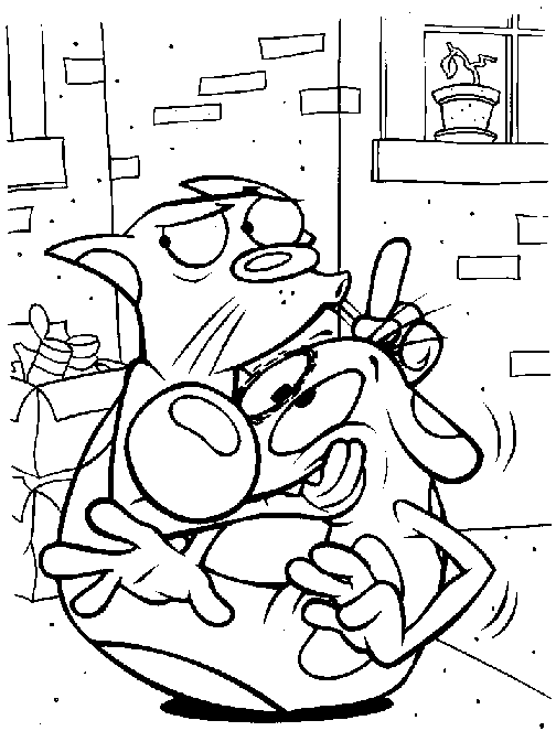 Catdog coloring pages