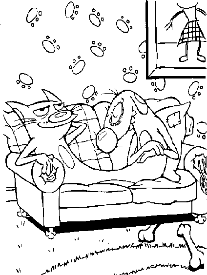 Catdog coloring pages