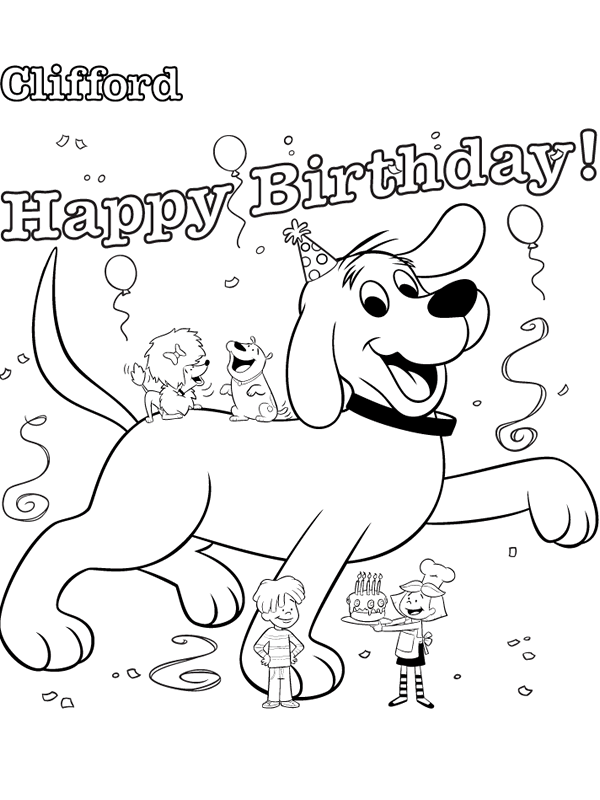 Clifford coloring pages