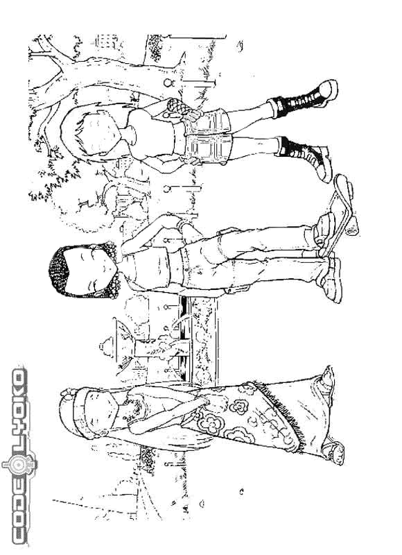 Code lyoko coloring pages