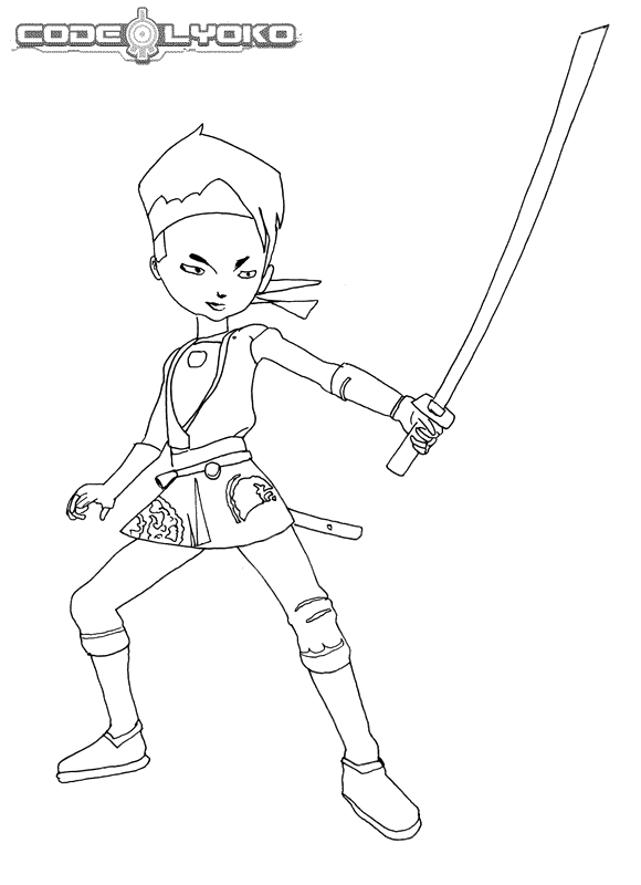 Code lyoko coloring pages