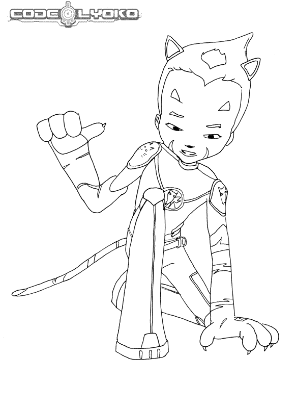 Code lyoko coloring pages