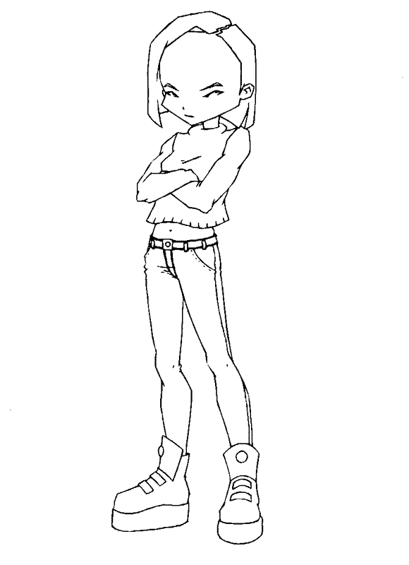 Code lyoko coloring pages