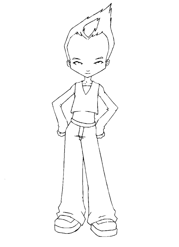 Code lyoko coloring pages