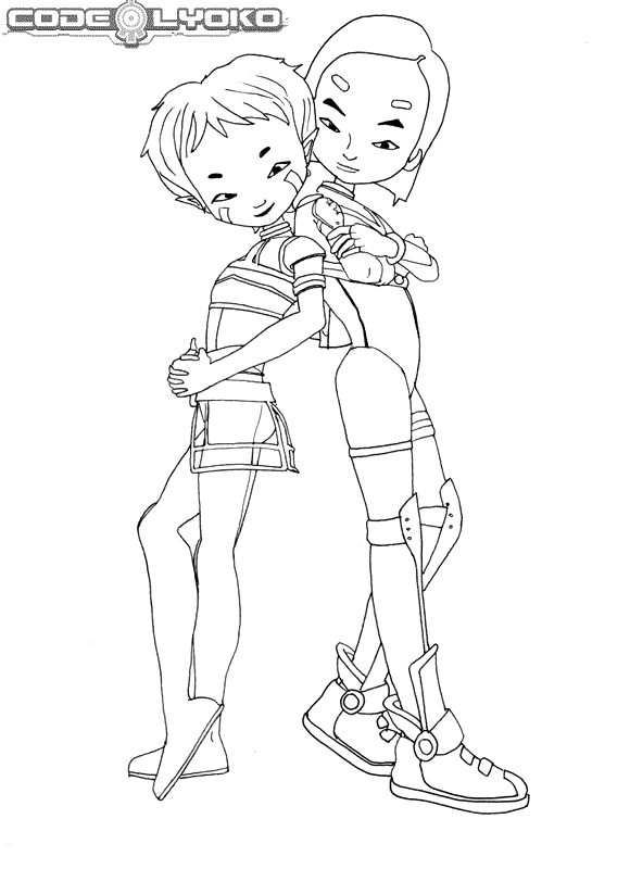 Code lyoko coloring pages