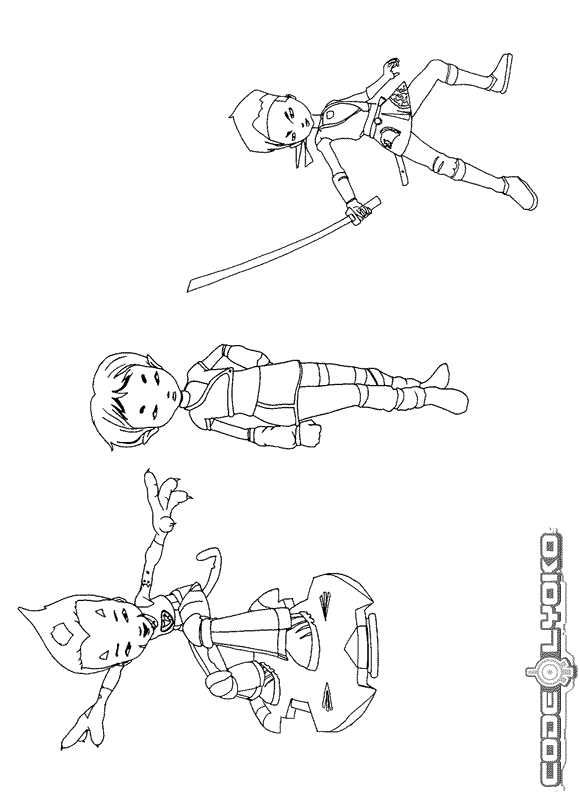 Code lyoko coloring pages