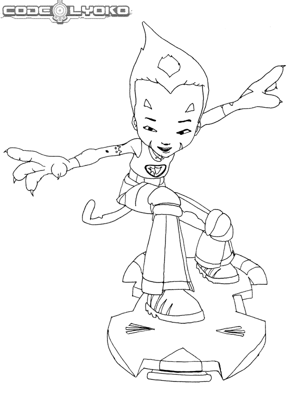 Code lyoko coloring pages