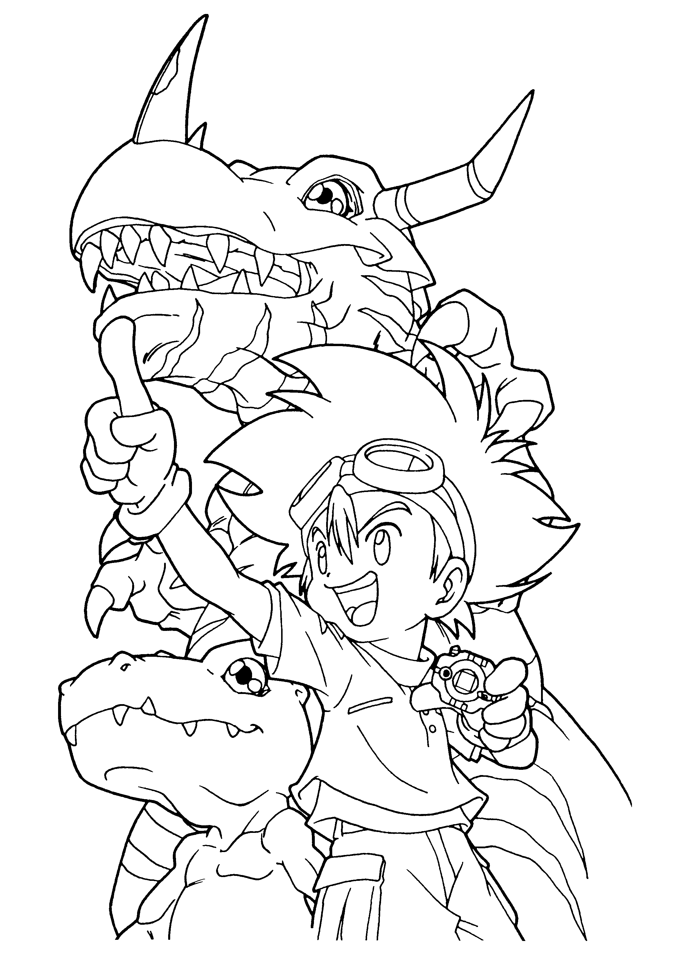 Digimon coloring pages