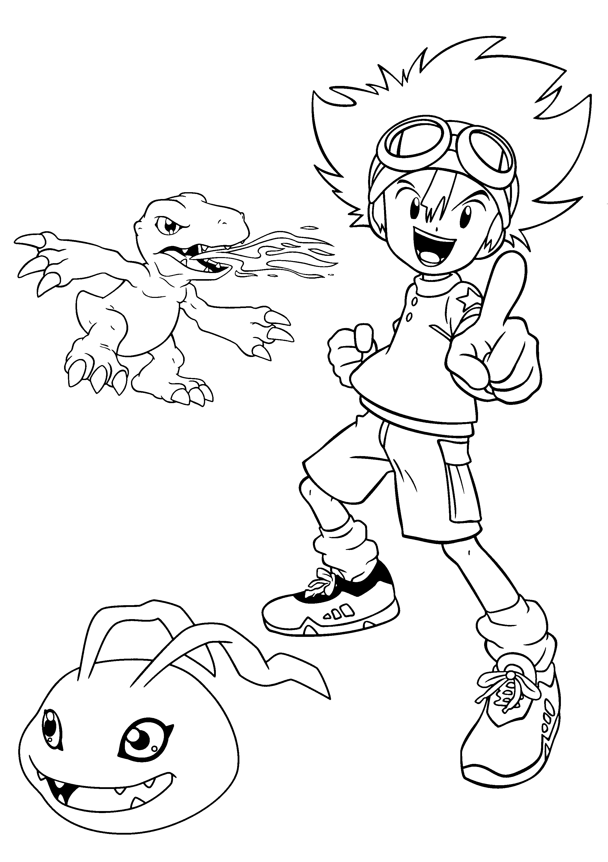 Digimon coloring pages