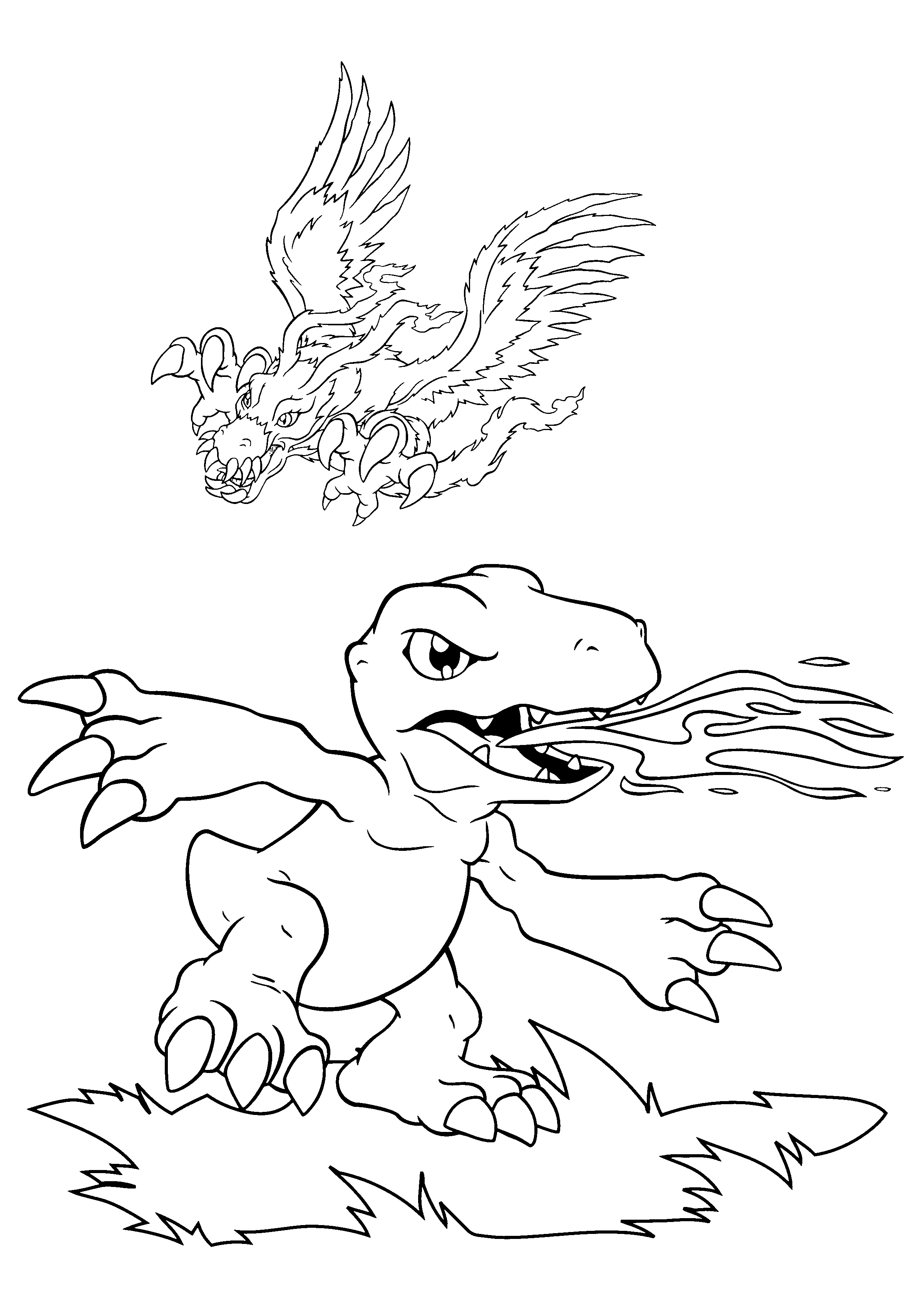 Digimon coloring pages