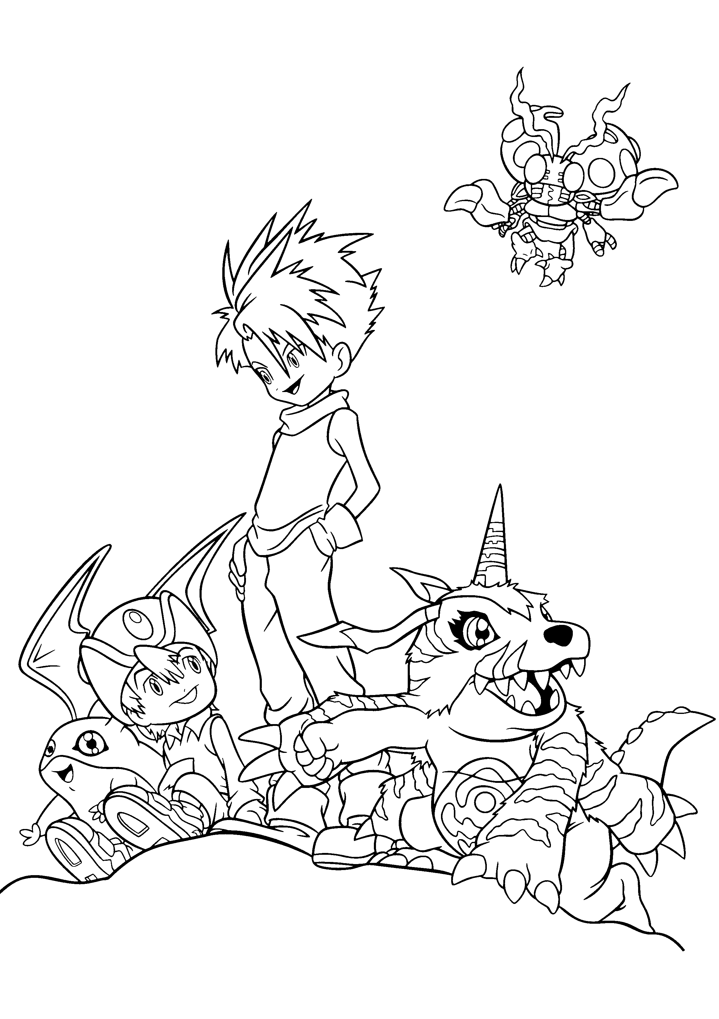 Digimon coloring pages