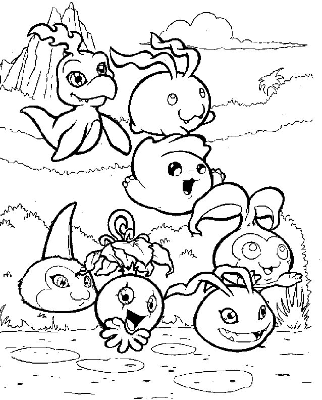 Digimon coloring pages