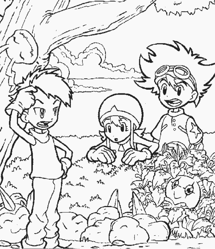 Digimon coloring pages