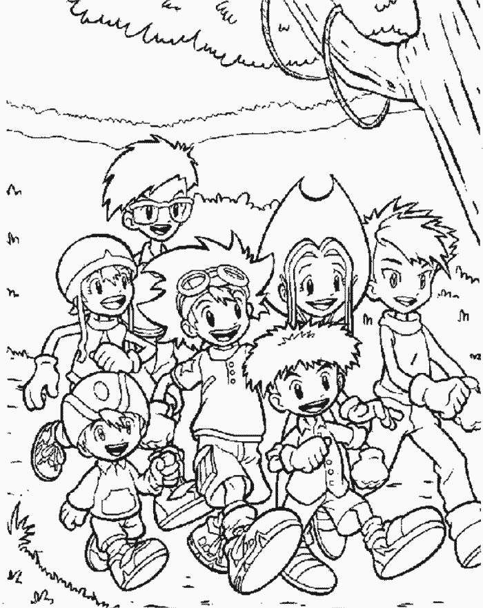 Digimon coloring pages