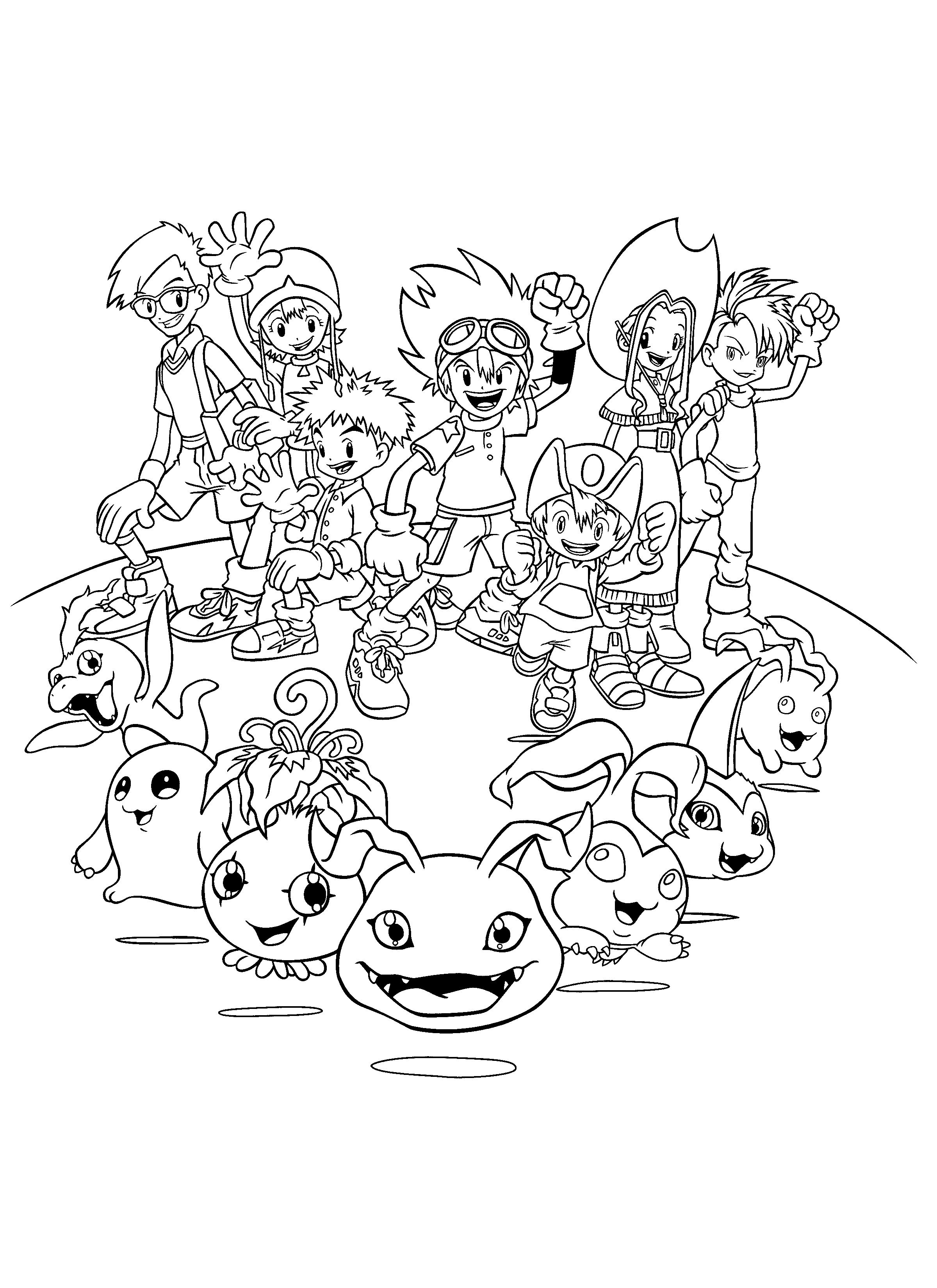 Digimon coloring pages