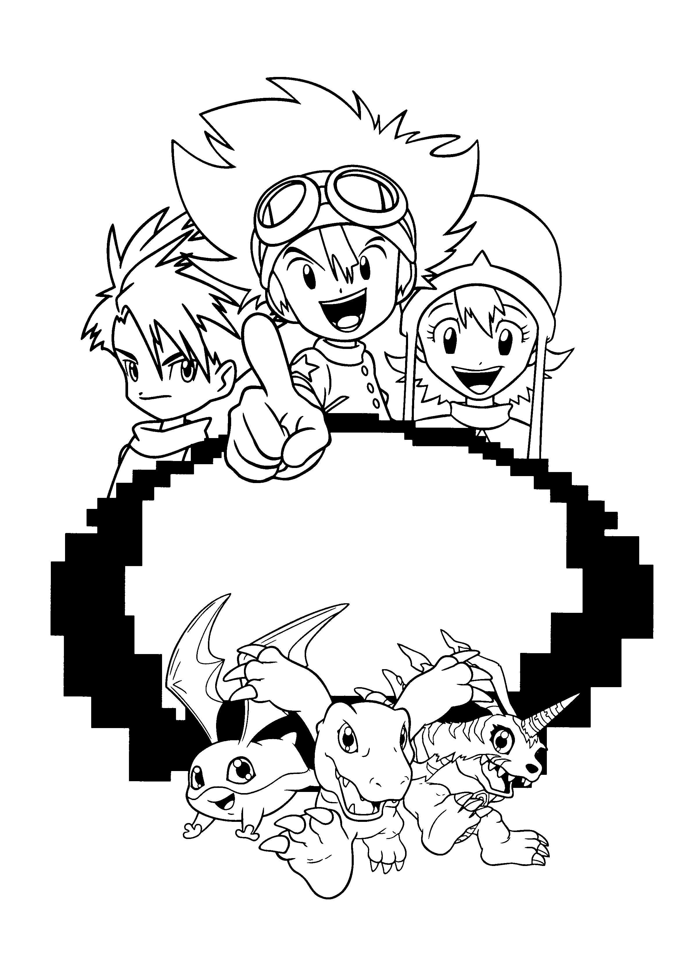 Digimon coloring pages