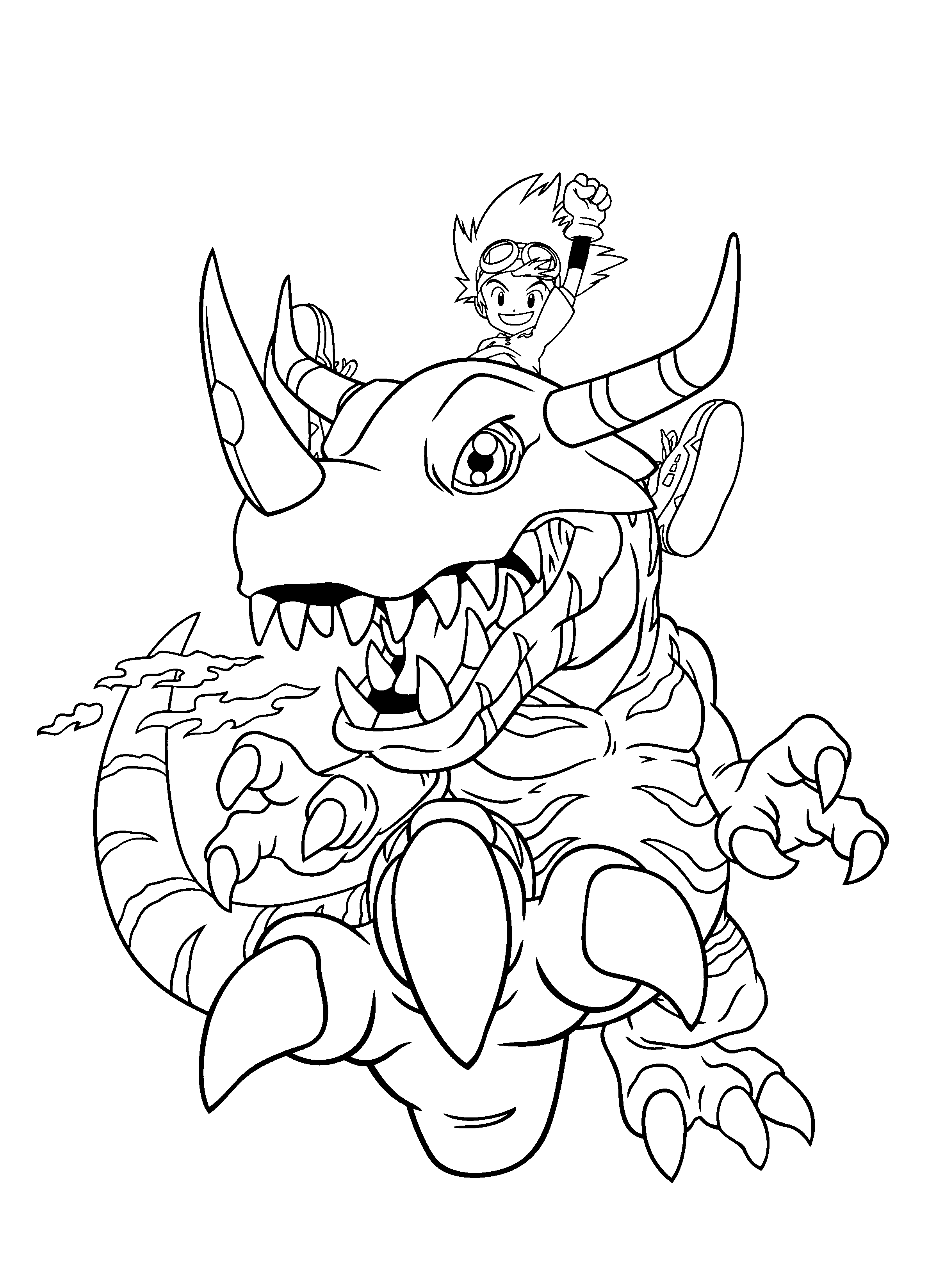 Digimon coloring pages