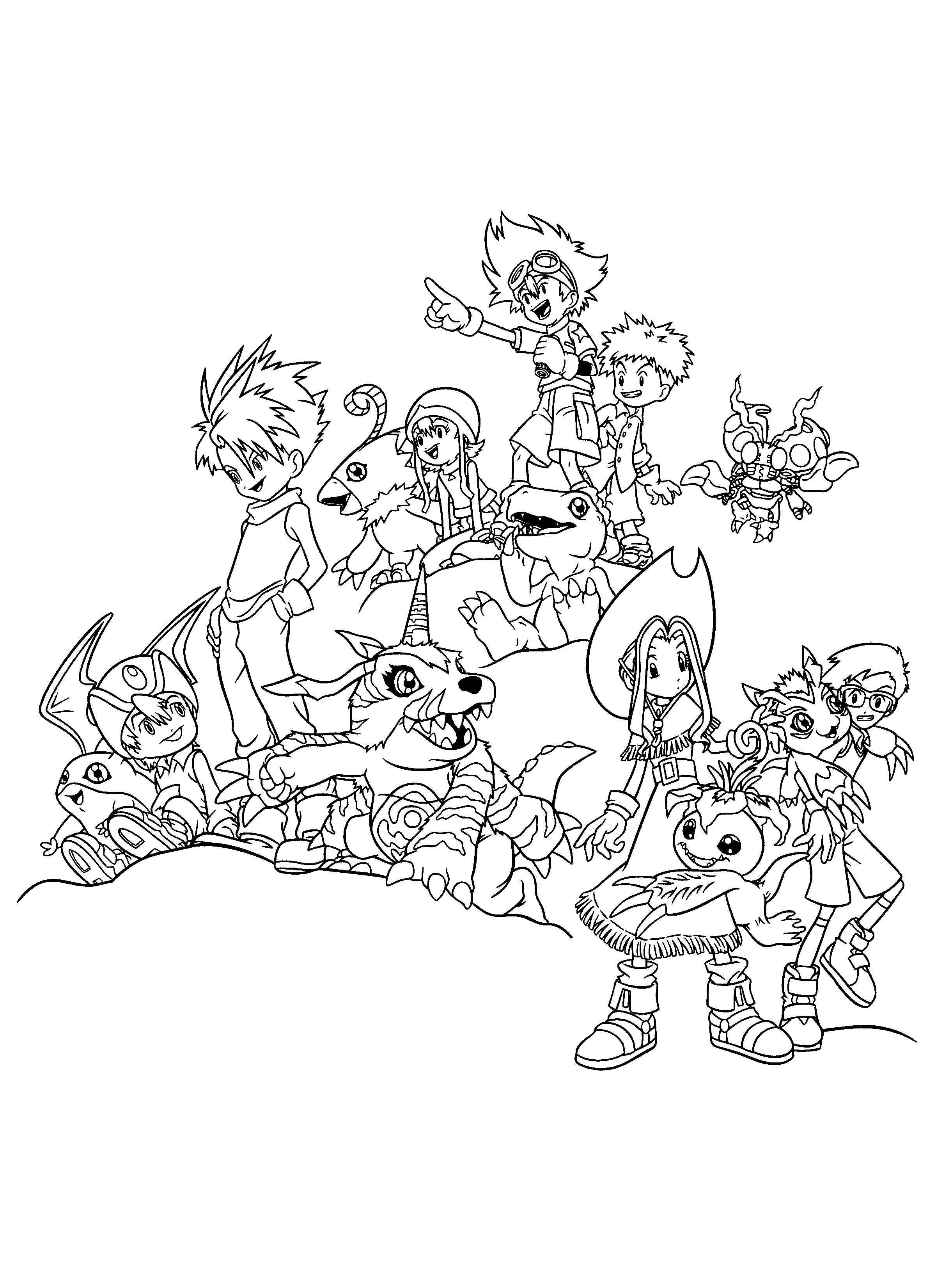 Digimon coloring pages