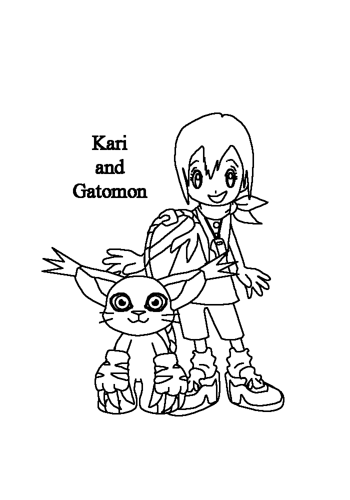 Digimon coloring pages